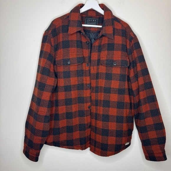 Jachs Wool Blend Plaid Coat Size XL - Picture 1 of 4